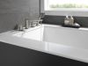 DELTA Galeon 4-Hole Roman Tub Trim with Hand Shower — Lumicoat® Stainless