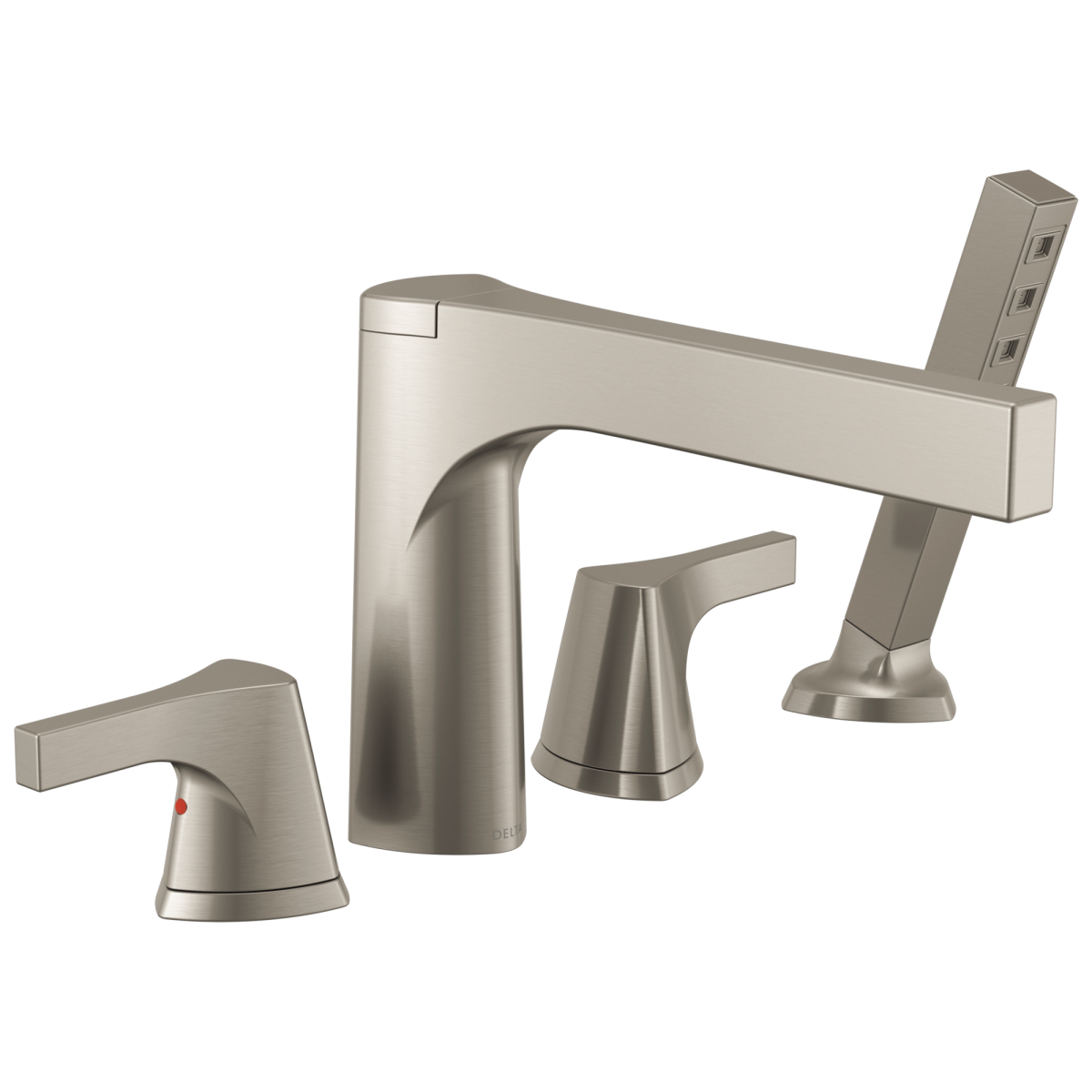 DELTA Zura Roman Tub with Hand Shower Trim — Stainless