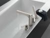 DELTA Zura Roman Tub with Hand Shower Trim — Stainless