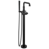 DELTA Broderick Floor Mount Tub Filler Trim- Less Handle — Matte Black