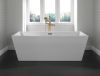DELTA Cassidy Single Handle Floor Mount Tub Filler Trim with Hand Shower - Less Handle — Champagne Bronze