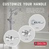 DELTA Cassidy Single Handle Floor Mount Tub Filler Trim with Hand Shower - Less Handle — Chrome