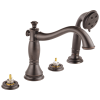 DELTA Cassidy Roman Tub with Hand Shower Trim - Less Handles — Venetian Bronze