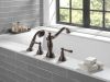 DELTA Cassidy Roman Tub with Hand Shower Trim - Less Handles — Venetian Bronze