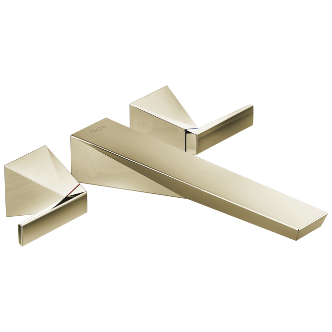 DELTA Trillian Wall Mount Tub Filler Trim — Lumicoat® Polished Nickel