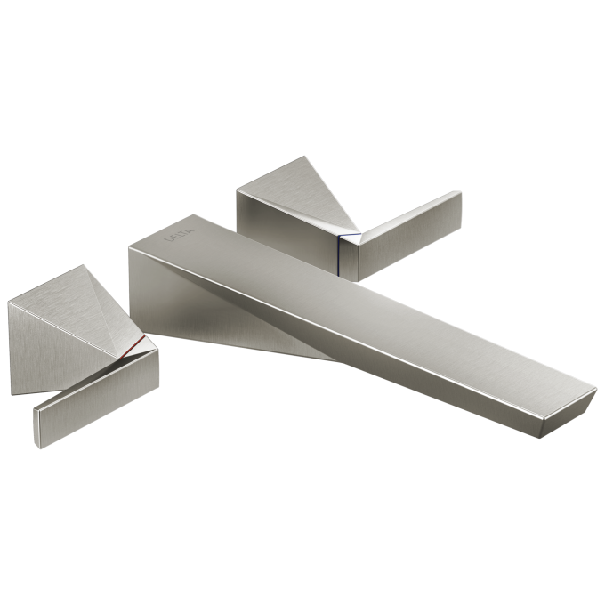 DELTA Trillian Wall Mount Tub Filler Trim — Lumicoat® Stainless