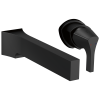 DELTA Zura Single Handle Wall Mount Bathroom Faucet Trim — Matte Black