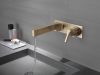 DELTA Zura Single Handle Wall Mount Bathroom Faucet Trim — Champagne Bronze