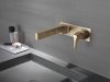 DELTA Zura Single Handle Wall Mount Bathroom Faucet Trim — Champagne Bronze