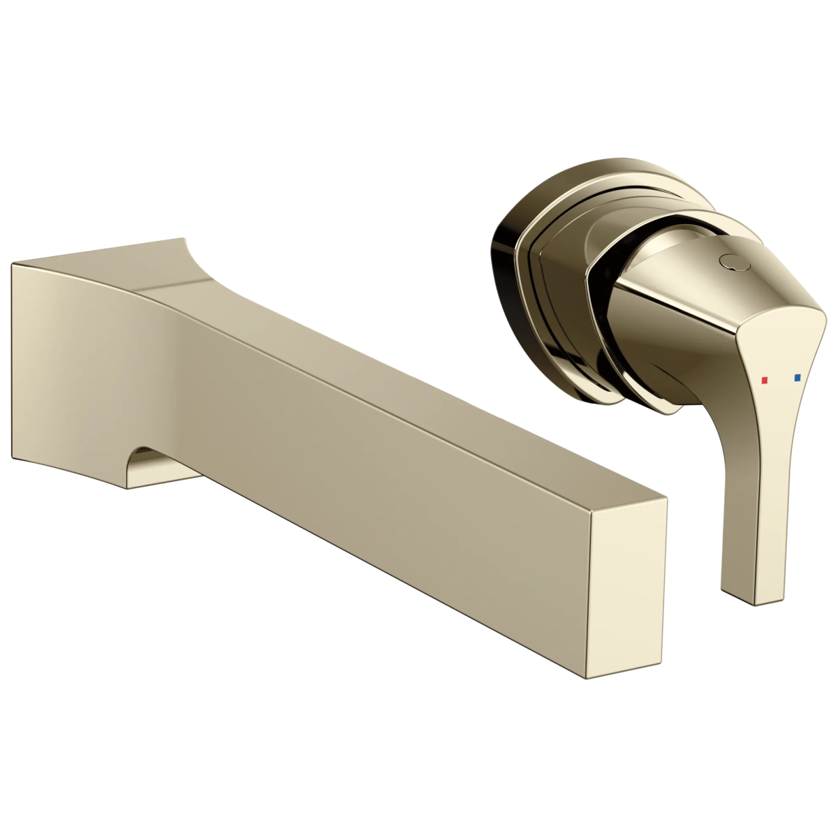 DELTA Zura Single Handle Wall Mount Bathroom Faucet Trim — Polished Nickel