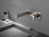 DELTA Zura Single Handle Wall Mount Bathroom Faucet Trim — Stainless