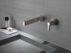 DELTA Zura Single Handle Wall Mount Bathroom Faucet Trim — Stainless