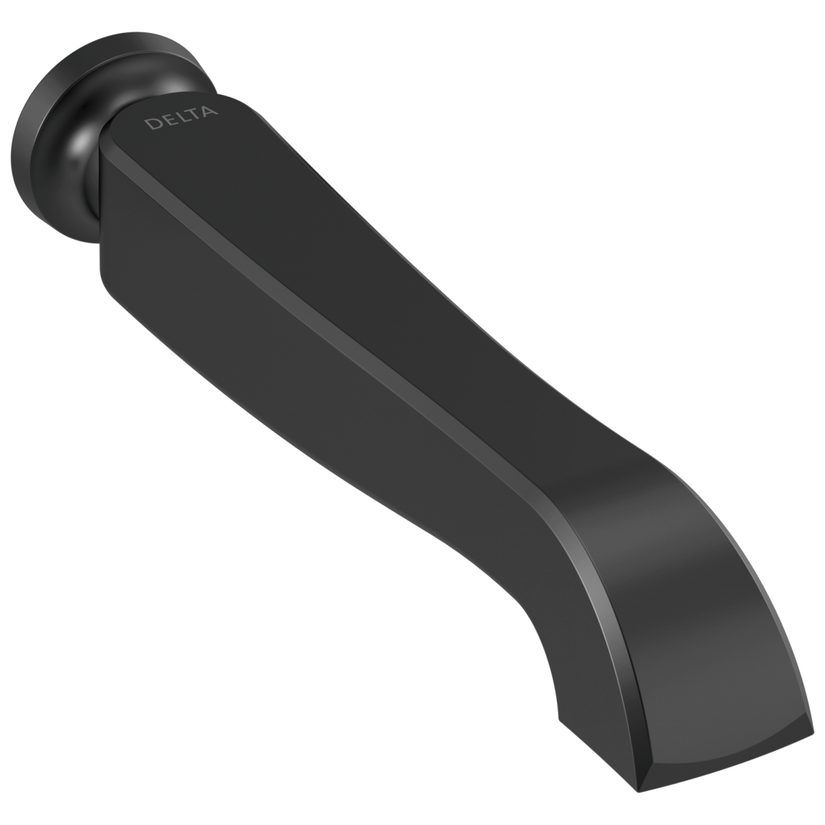 DELTA Dorval Two Handle Wall Mount Tub Filler - Less Handles — Matte Black