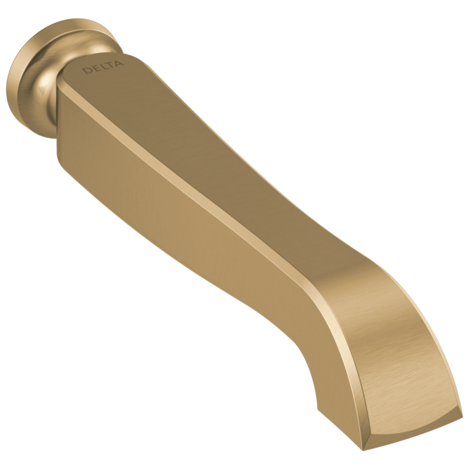 DELTA Dorval Two Handle Wall Mount Tub Filler - Less Handles — Champagne Bronze