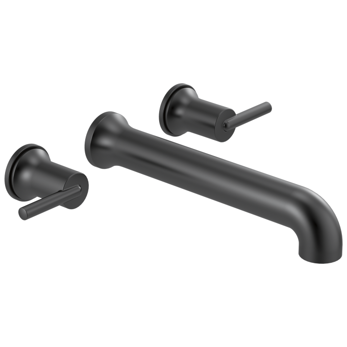 DELTA Trinsic Wall Mounted Tub Filler — Matte Black