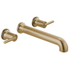 DELTA Trinsic Wall Mounted Tub Filler — Champagne Bronze