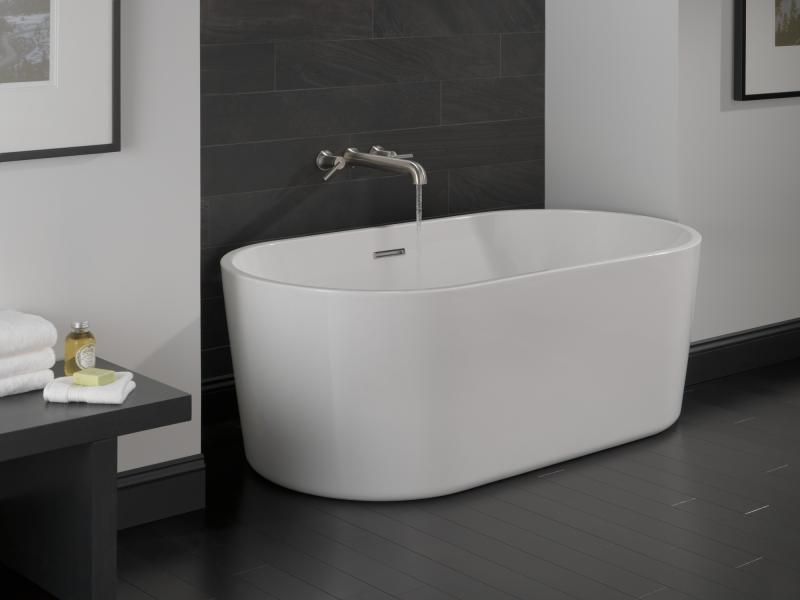 DELTA Trinsic Wall Mounted Tub Filler — Stainless