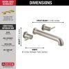 DELTA Trinsic Wall Mounted Tub Filler — Stainless