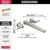 DELTA Galeon Wall Mount Tub Filler — Lumicoat® Stainless