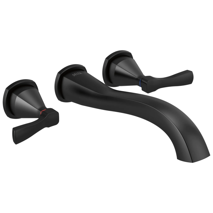 DELTA Stryke Wall Mounted Tub Filler — Matte Black