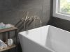 DELTA Broderick Wall Mount Tub Filler Handle Kit-Cross — Lumicoat® Stainless