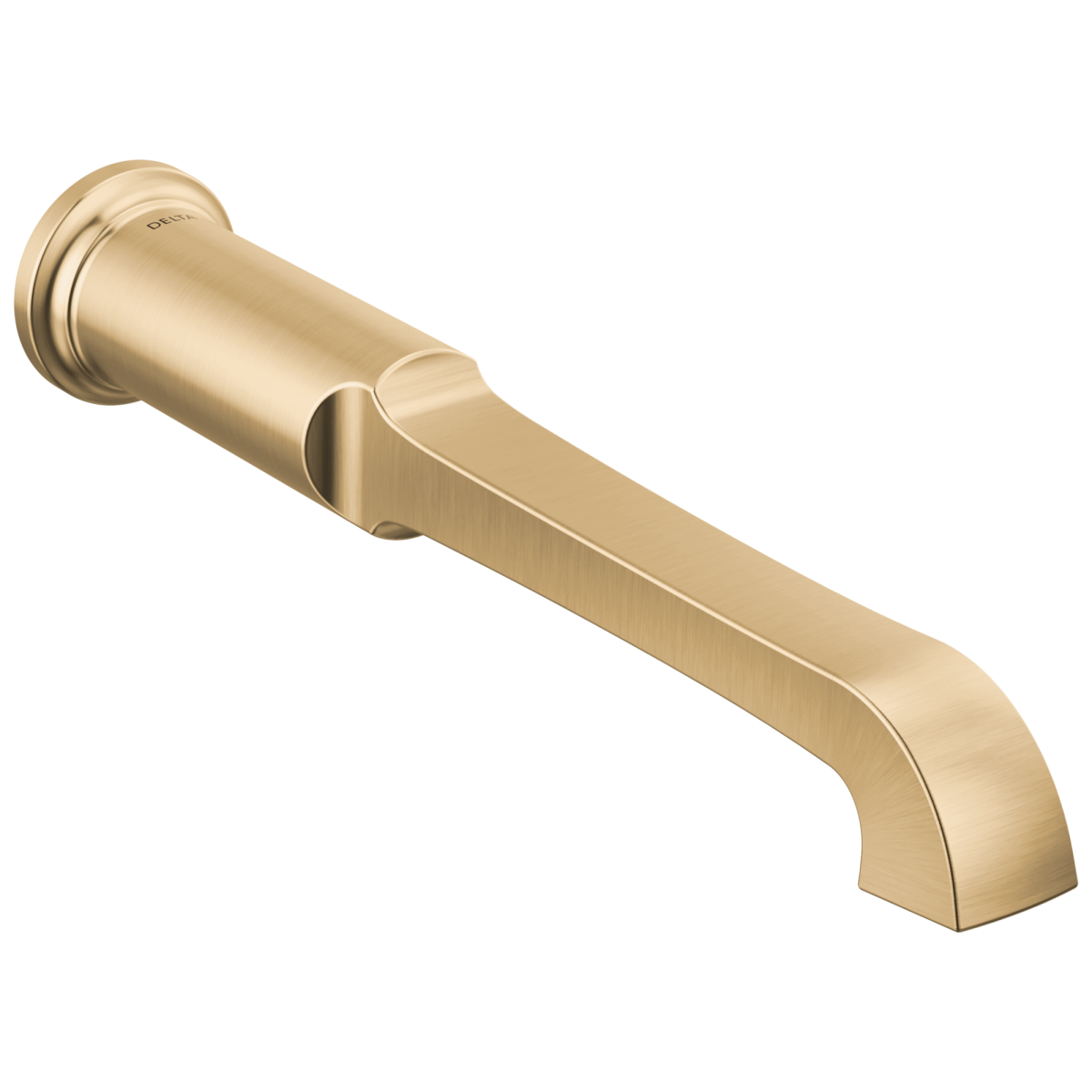 DELTA Tetra Wall Mount Tub Filler Trim — Lumicoat® Champagne Bronze