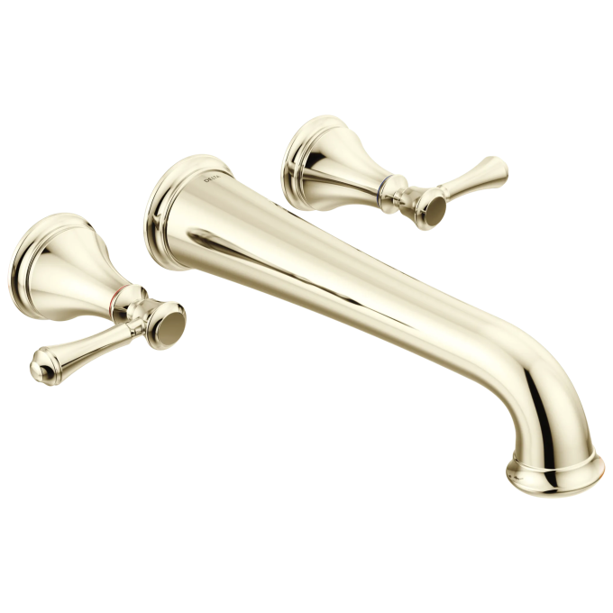 DELTA Cassidy Wall Mounted Tub Filler — Polished Nickel