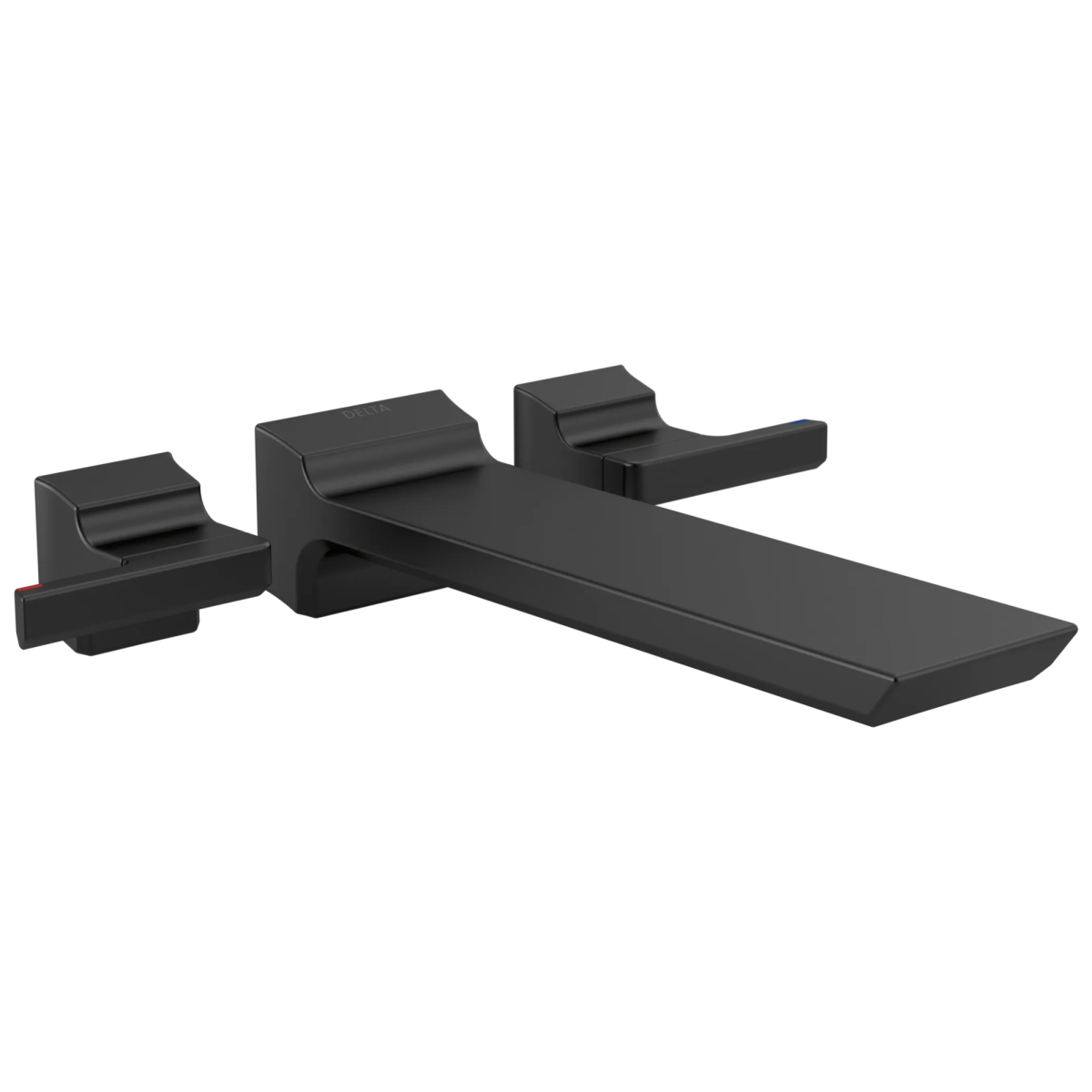 DELTA Pivotal Two Handle Wall Mounted Tub Filler — Matte Black