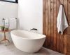 DELTA Pivotal Two Handle Wall Mounted Tub Filler — Matte Black