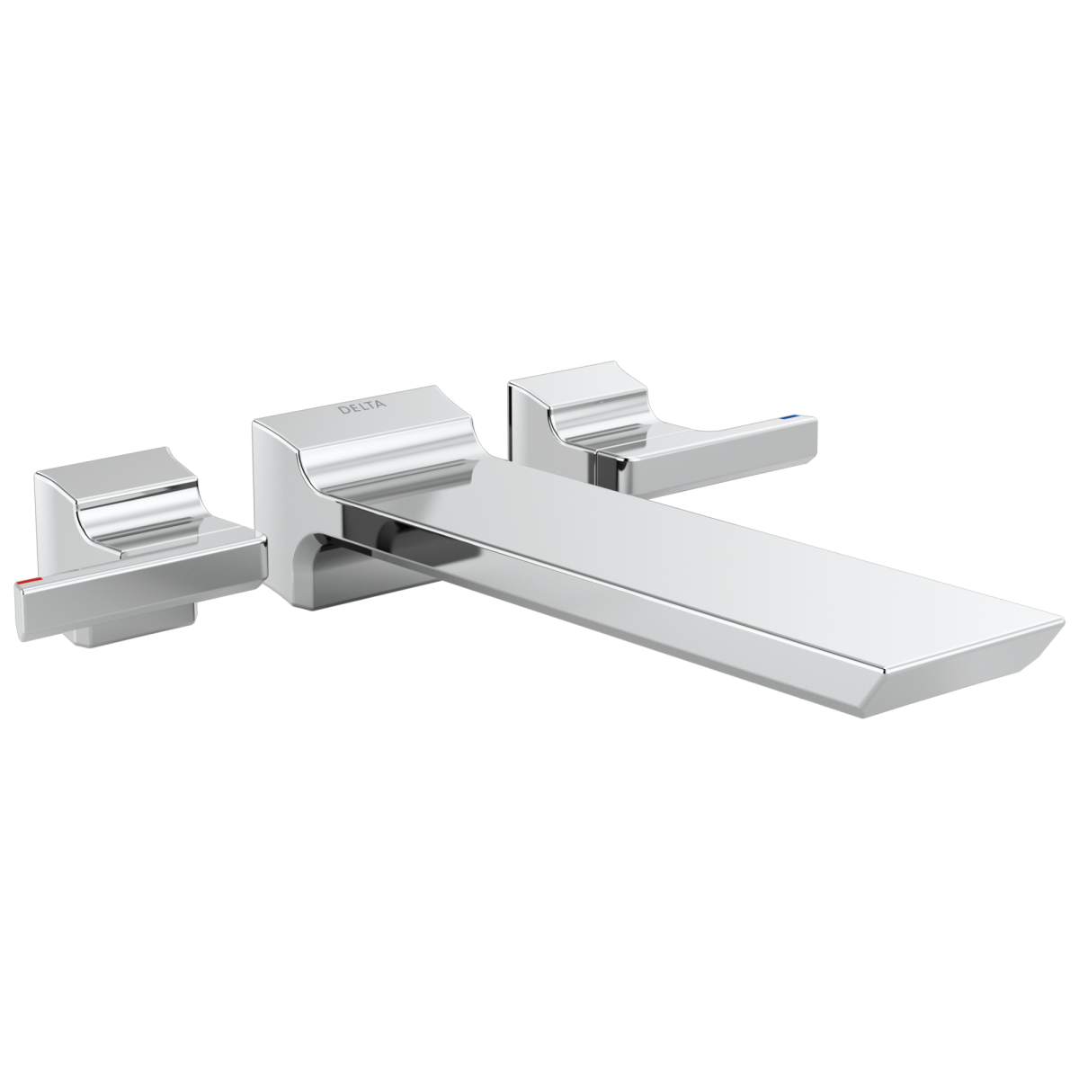DELTA Pivotal Wall Mount Tub Filler Trim — Lumicoat® Chrome