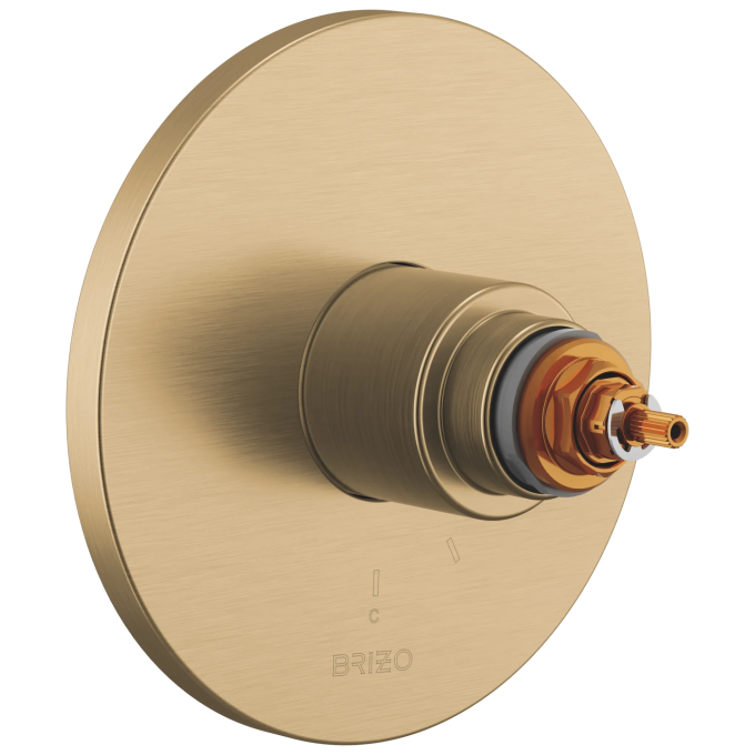BRIZO Roccesco TempAssure Thermostatic Valve Only Trim - Less Handles — Luxe Gold
