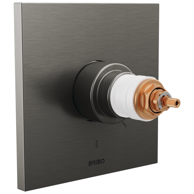 BRIZO Frank Lloyd Wright TempAssure Thermostatic Valve Only Trim - Less Handles — Luxe Steel