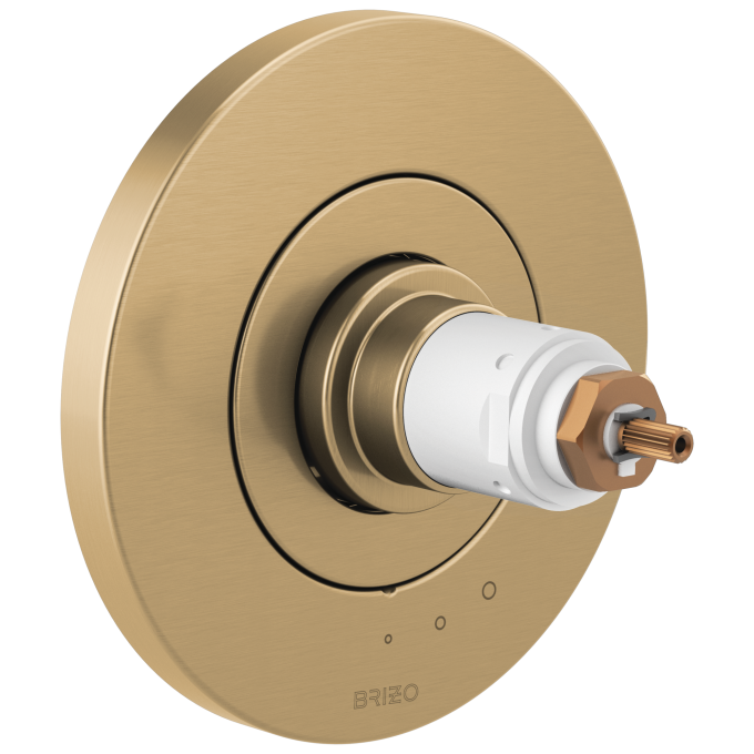 BRIZO Litze Tempassure Thermostatic Valve Only Trim - Less Handles — Luxe Gold