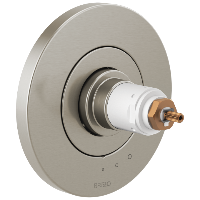 BRIZO Litze Tempassure Thermostatic Valve Only Trim - Less Handles — Luxe Nickel