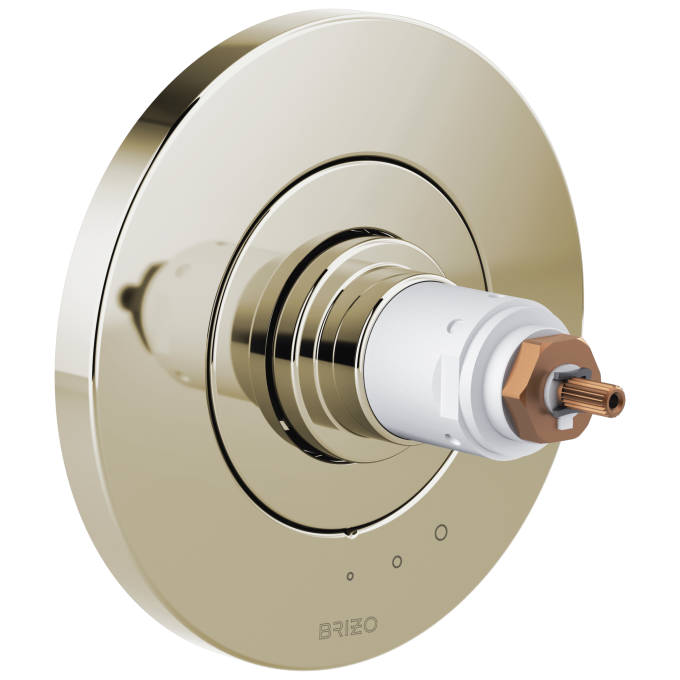 BRIZO Litze Tempassure Thermostatic Valve Only Trim - Less Handles — Polished Nickel
