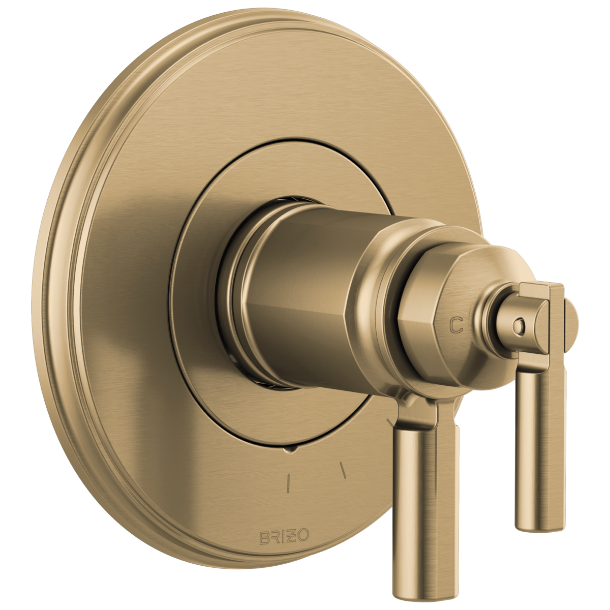 BRIZO Invari Tempassure Thermostatic Valve Only Trim — Luxe Gold