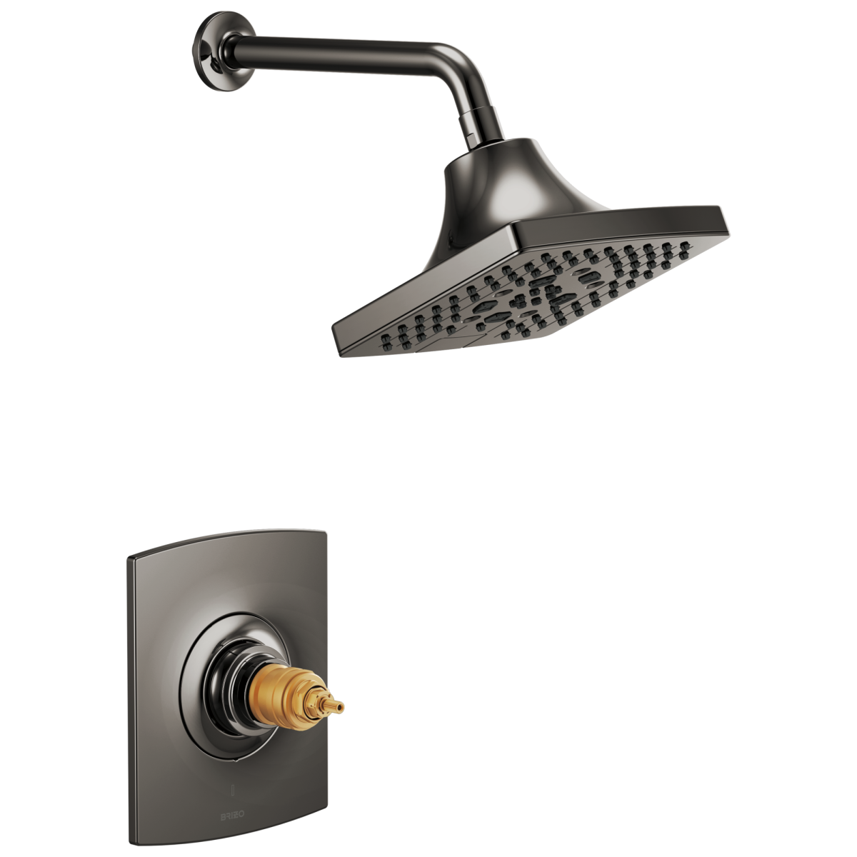 BRIZO Kintsu TempAssure Thermostatic Shower Only Trim - Less Handles — Brilliance Black Onyx