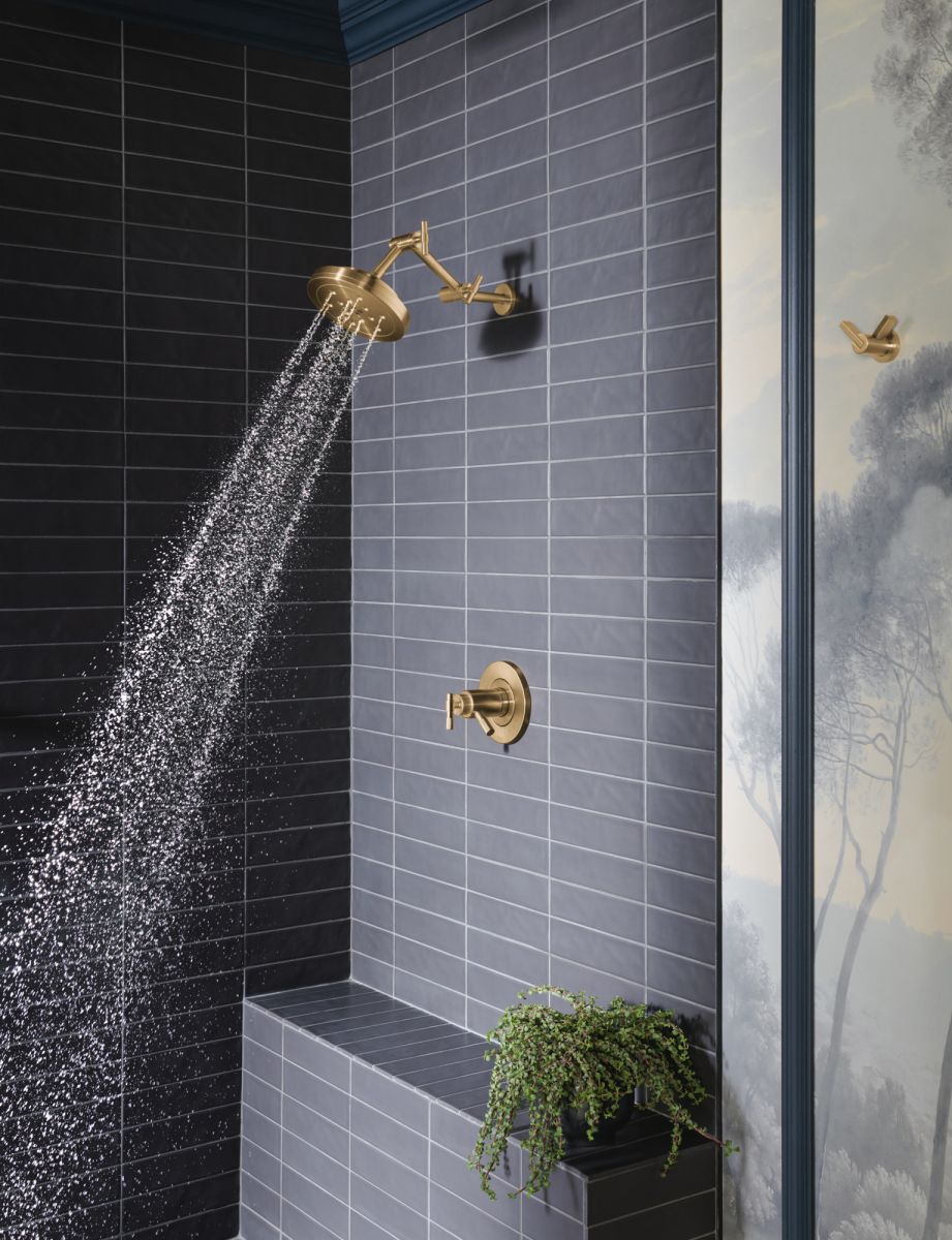 BRIZO Litze TempAssure Thermostatic Shower Only - Less Handles — Luxe Gold