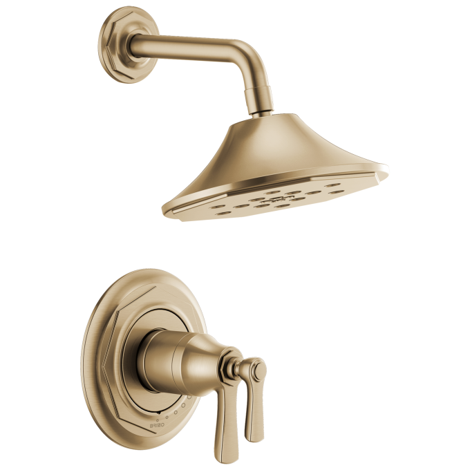 BRIZO Rook TempAssure Thermostatic Shower Only — Luxe Gold