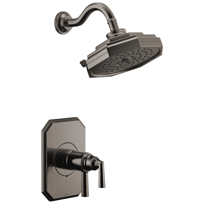 BRIZO Beauclere TempAssure Thermostatic Shower Only Trim — Brilliance Black Onyx