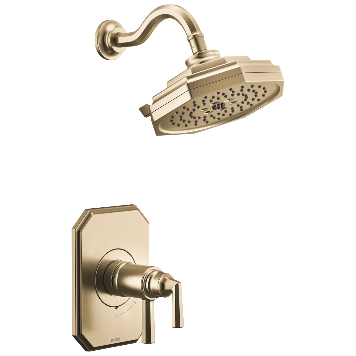 BRIZO Beauclere TempAssure Thermostatic Shower Only Trim — Luxe Gold