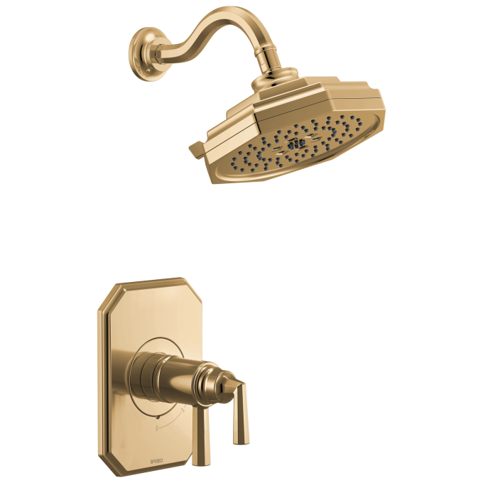 BRIZO Beauclere TempAssure Thermostatic Shower Only Trim — Polished Gold