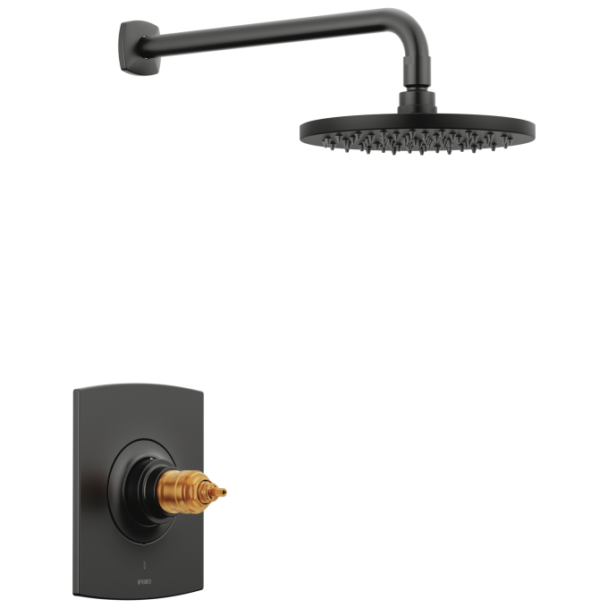 BRIZO Allaria TempAssure Thermostatic Shower Only Trim - Less Handles — Matte Black