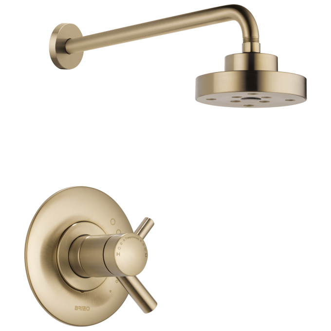 BRIZO Odin Tempassure Thermostatic Shower Trim — Luxe Gold