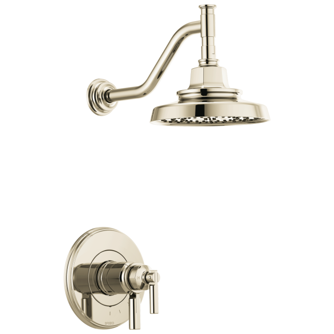 BRIZO Invari TempAssure Thermostatic Shower Only Trim — Polished Nickel