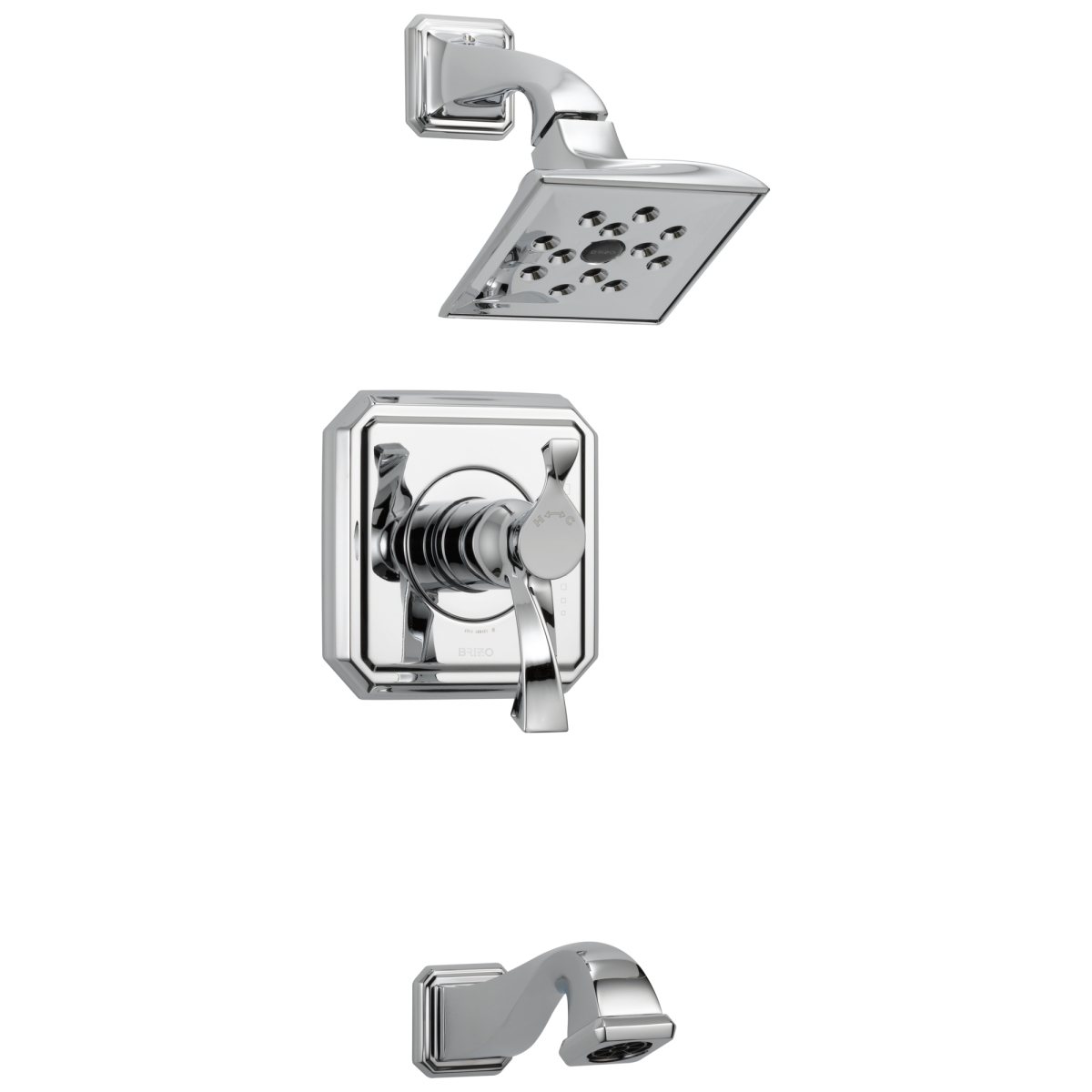 BRIZO Virage Tempassure Thermostatic Tub/Shower — Chrome