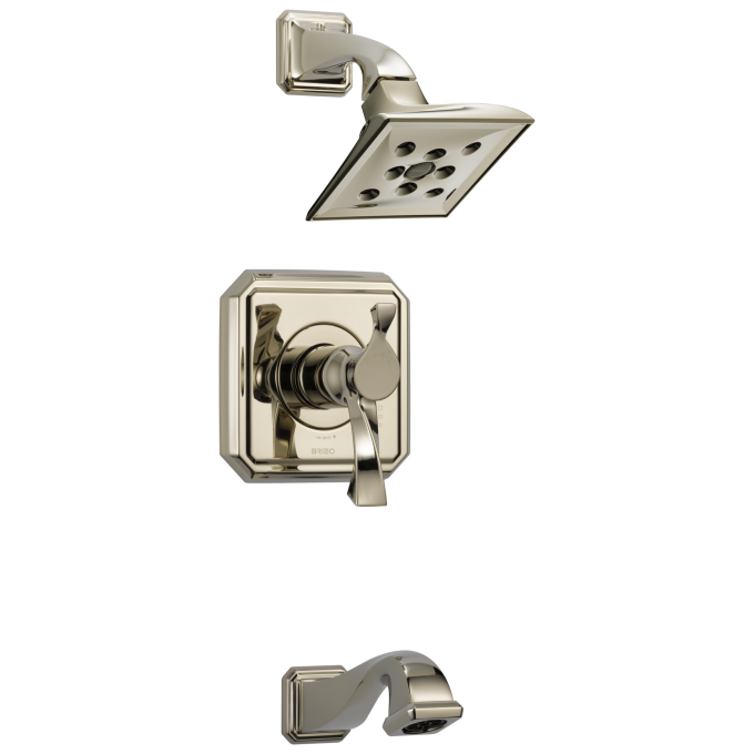 BRIZO Virage Tempassure Thermostatic Tub/Shower — Polished Nickel