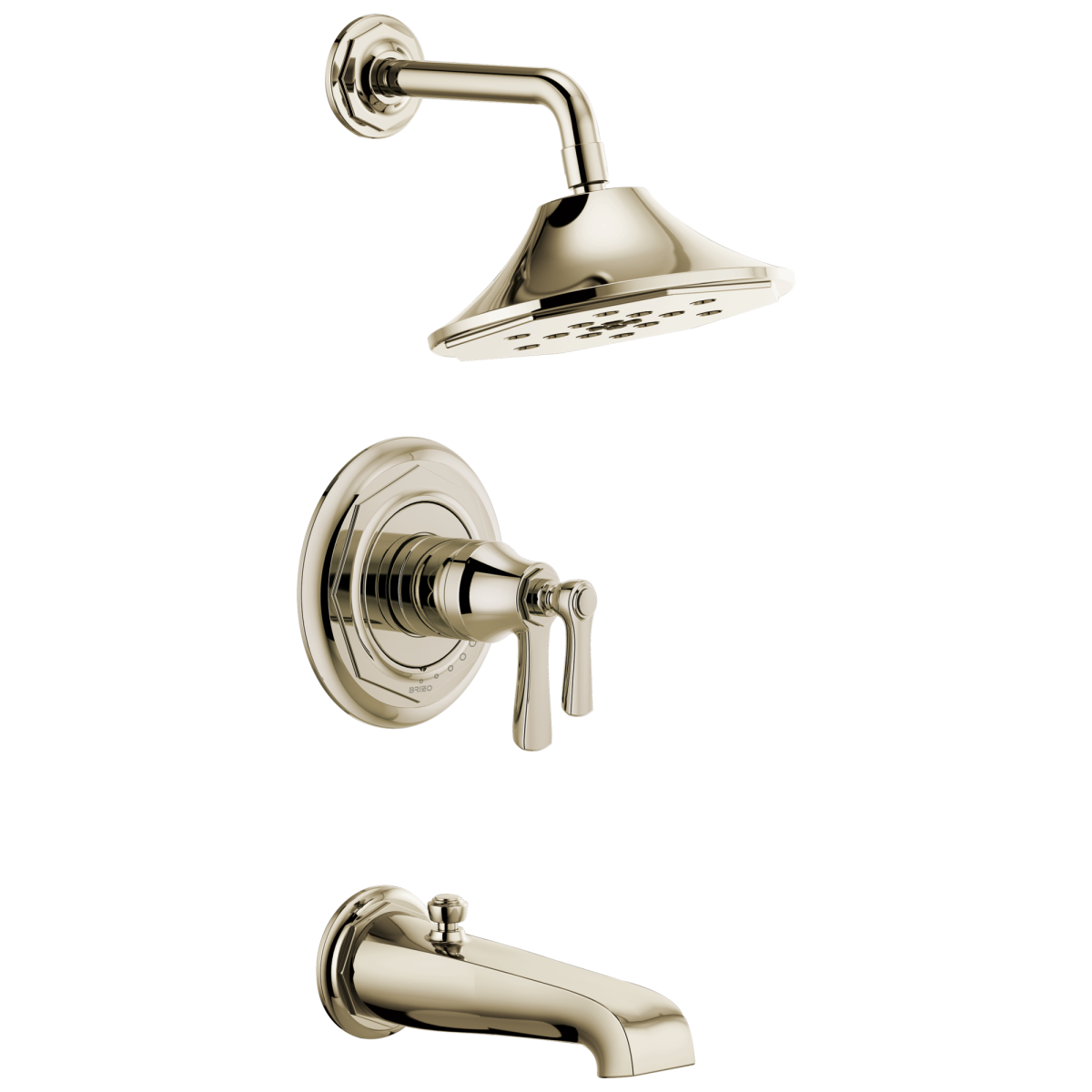 BRIZO Rook Tempassure Thermostatic Tub/Shower — Polished Nickel