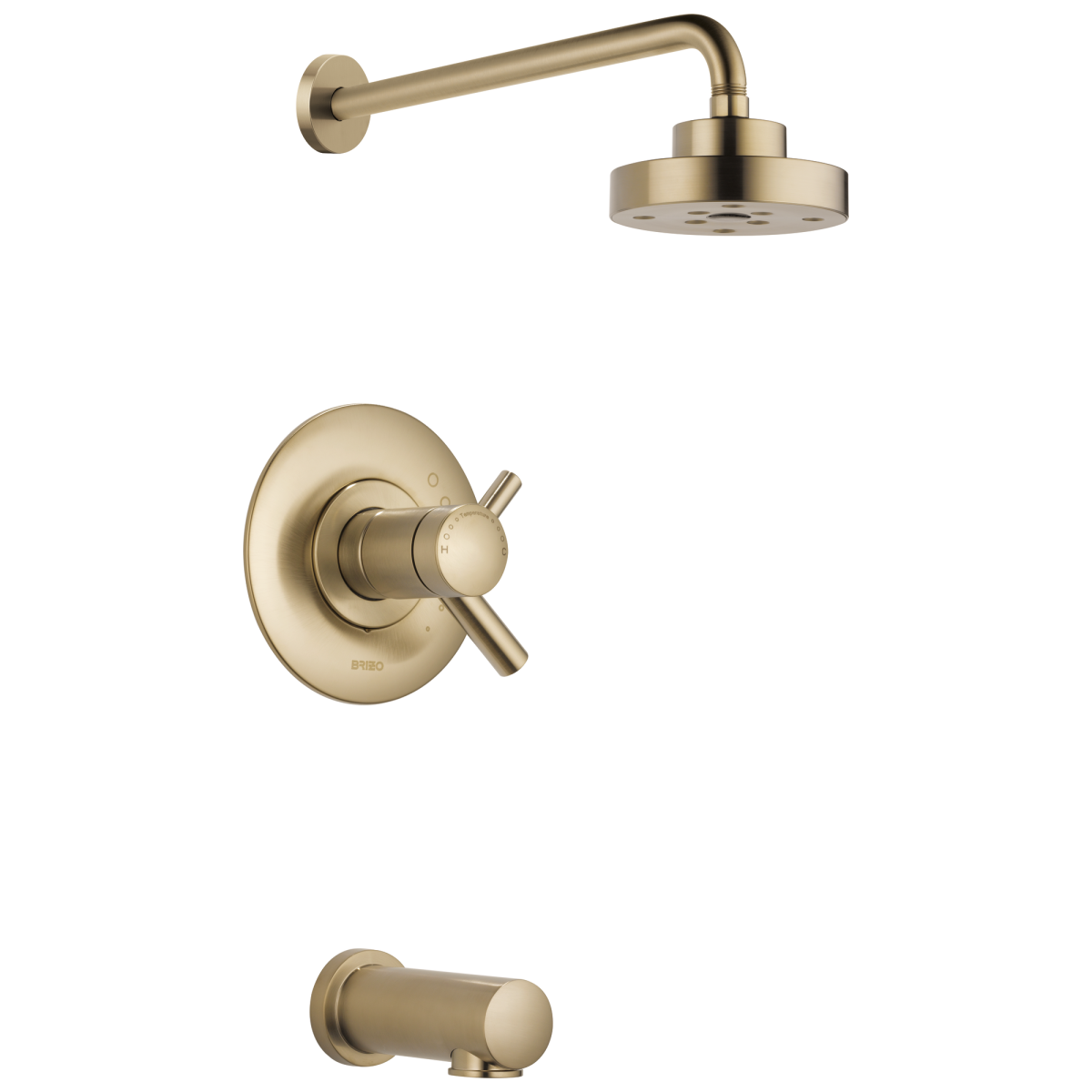 BRIZO Odin Tempassure Thermostatic Tub/Shower — Luxe Gold