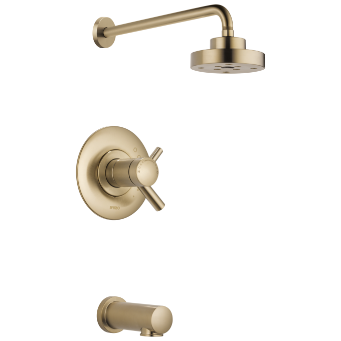 BRIZO Odin Tempassure Thermostatic Tub/Shower — Luxe Gold